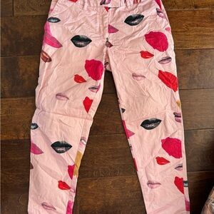 Alice McCall Pink Lip Pattern Kids Pants